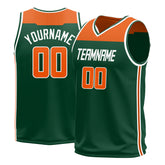 Custom Green Basketball Jersey Athletic Sports Shirts Design Your Own